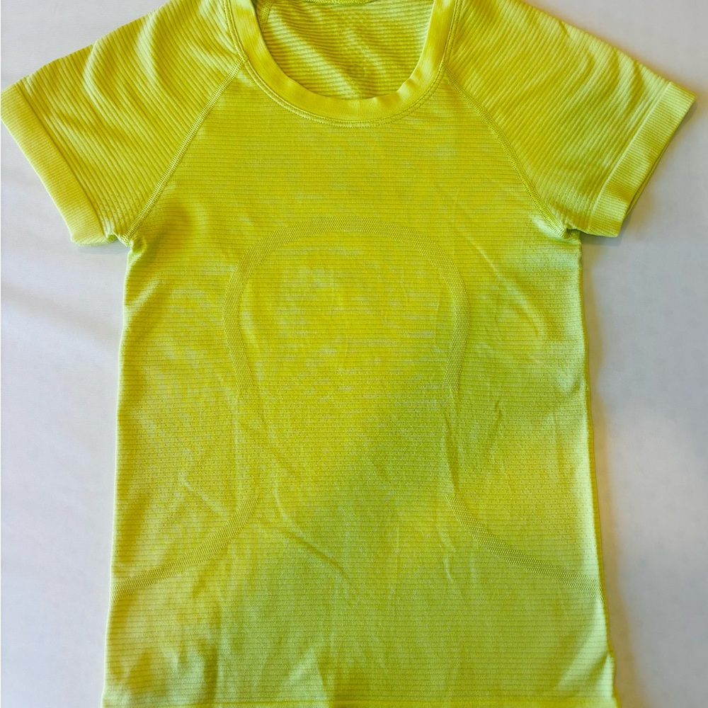 Lululemon Bright Yellow Swiftly Tech  T-Shirt